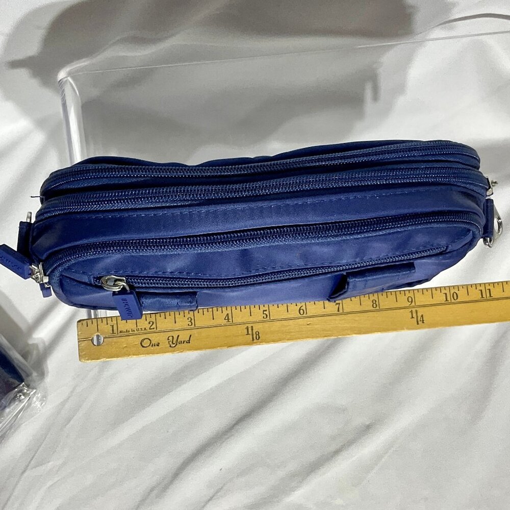 NWOT IHKWIP Blue Convertable Crossbody 10" w/2 Straps Purse - Picture 13 of 14